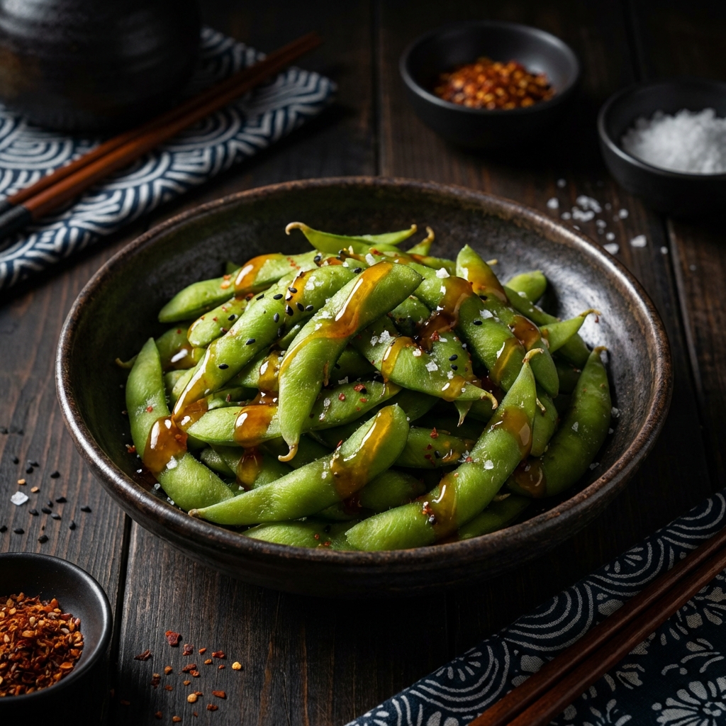 Tatlı Ekşi Soslu Edamame